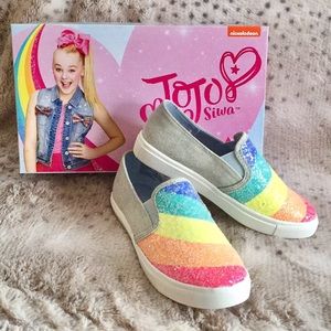 JoJo Siwa Sparkly Rainbow Slip-ons